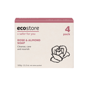 Ecostore Boxed Rose & Almond Oil Soap