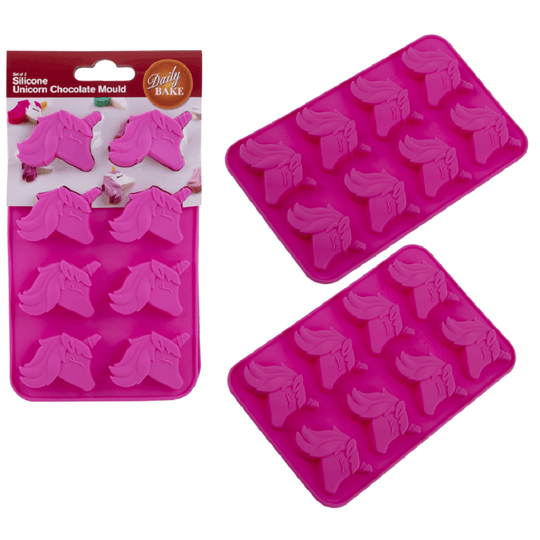 D.Line Daily Bake Set of 2 Silicone Unicorn Chocolate Mould