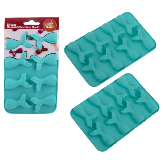 D.Line Daily Bake Set of 2 Silicone Mermaid Chocolate Mould