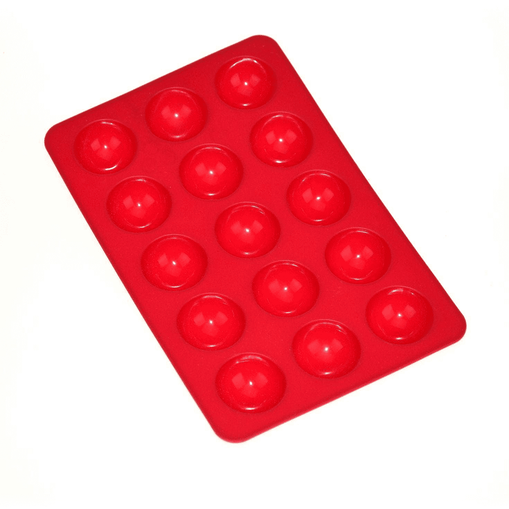 D.Line Daily Bake Silicone 15 Cup Small Dome Dessert Mould - Red