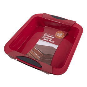 D.Line Daily Bake Silicone Square Cake Pan - Red
