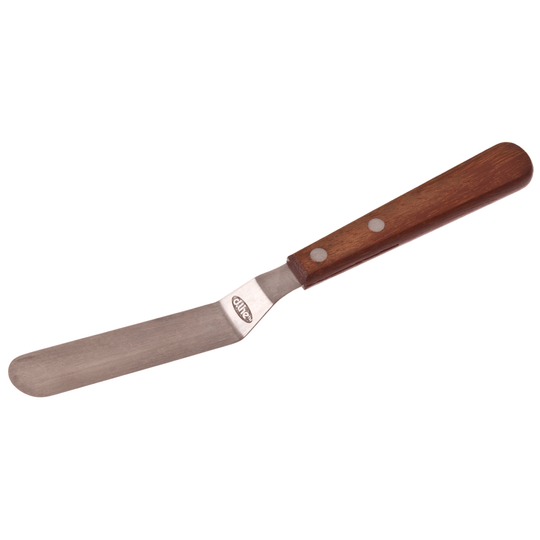 D.Line Stainless Steel Offset Palette Knife with Wooden Handle 11cm