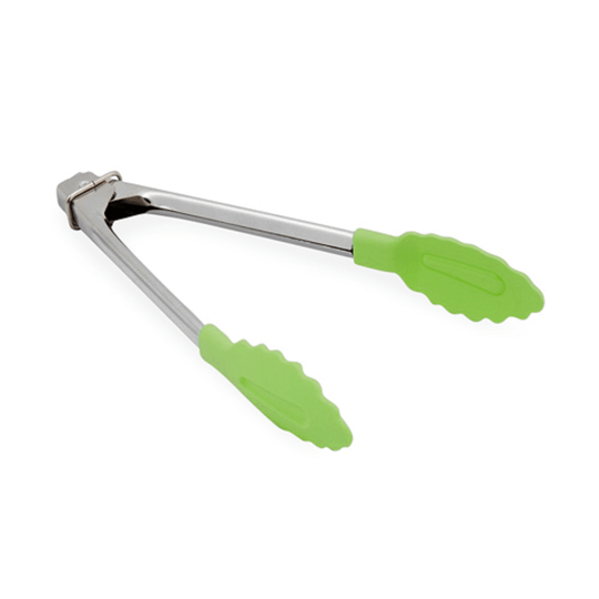 D.Line Stainless Steel Mini Tongs with Nylon Head 18cm - Bright Green