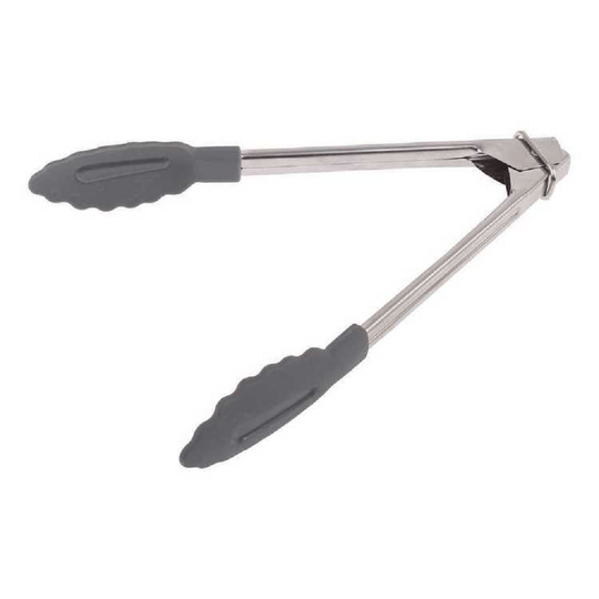 D.Line Stainless Steel Mini Tongs with Nylon Head 18cm - Charcoal