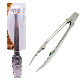 D.Line Appetito Stainless Steel Flat Tip Food Tongs