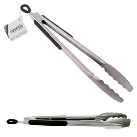 D.Line Appetito Heavy Duty Stainless Steel Soft Grip Tongs 30cm