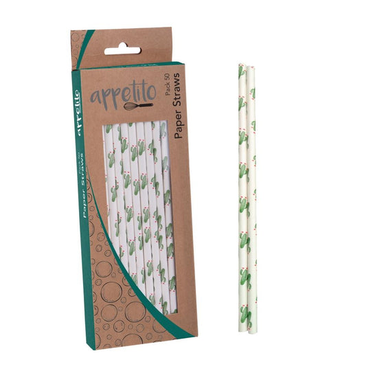 D.Line Appetito 50-Pack Paper Straws - Cactus