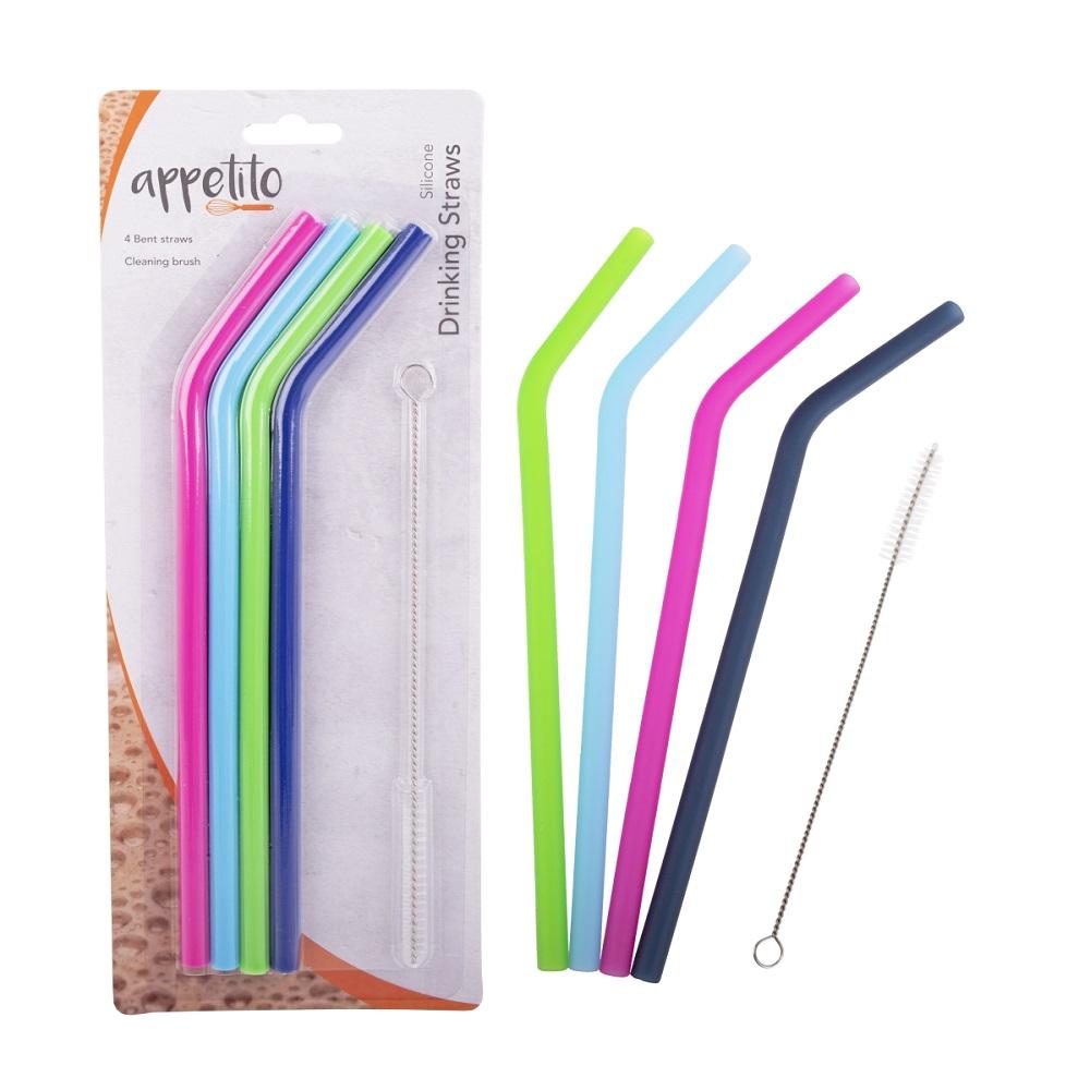 D.Line Appetito Silicone Bent Drinking Straws