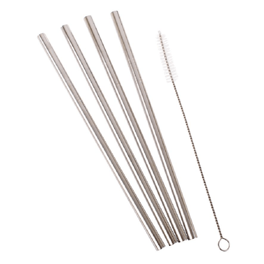 D.Line Appetito Stainless Steel Straight Smoothie Straws
