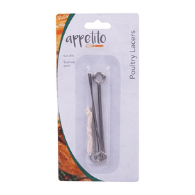 D.Line Appetito Set of 6 Stainless Steel Poultry Lacers