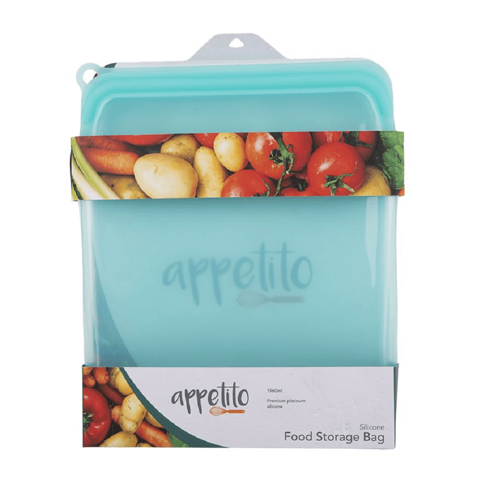 D.Line Appetito Silicone Food Storage Bag 1960mL - Aqua