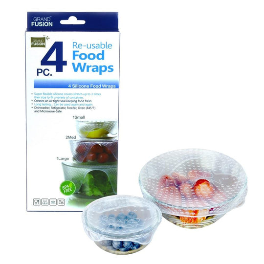 Grand Fusion 4pc RE-Usable Food Wraps