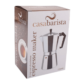 D.Line CasaBarista 6 Cup Cast Aluminum Classic Espresso Maker