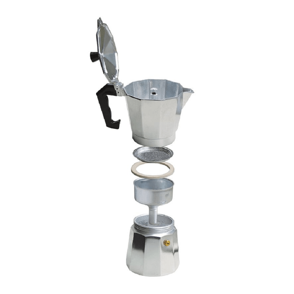 D.Line CasaBarista 9 Cup Cast Aluminum Classic Espresso Maker