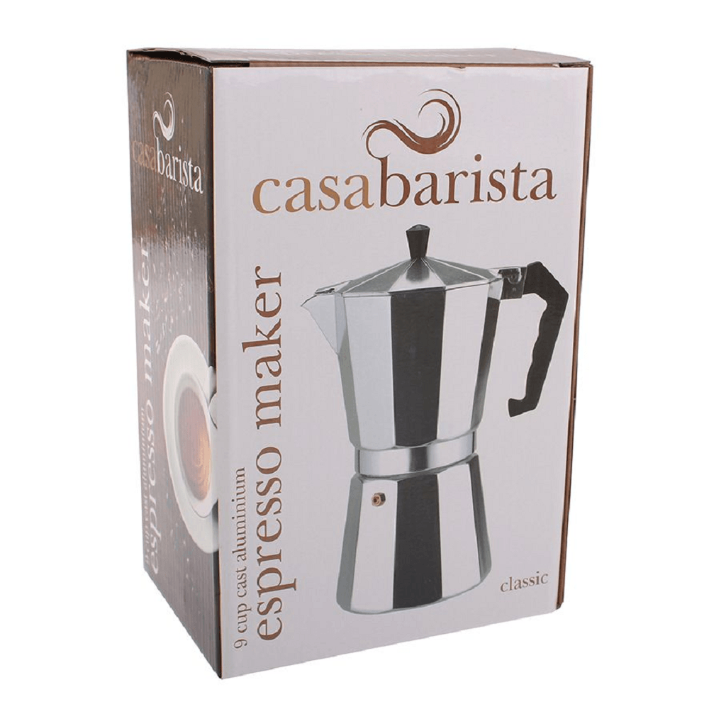 D.Line CasaBarista 9 Cup Cast Aluminum Classic Espresso Maker