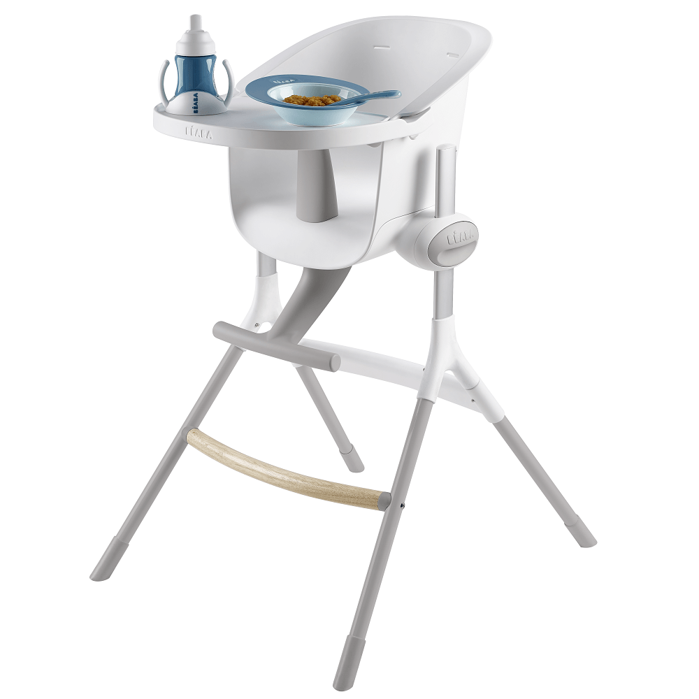 BÉABA Up & Down High Chair - Grey/White
