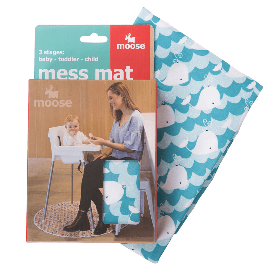 Moose Mess Mat - Whales