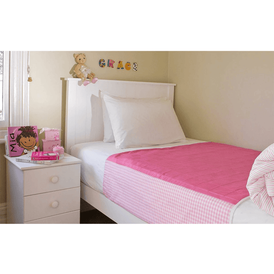 Brolly Sheets Single Size Bed Pad - Pink