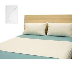Brolly Sheets King Single Size Bed Pad - White