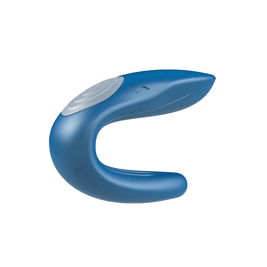 Satisfyer Double Whale Couples Vibrator - Blue