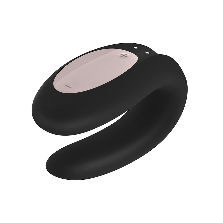 Satisfyer Double Joy Bluetooth Clitoral Sucking Vibrator - Black