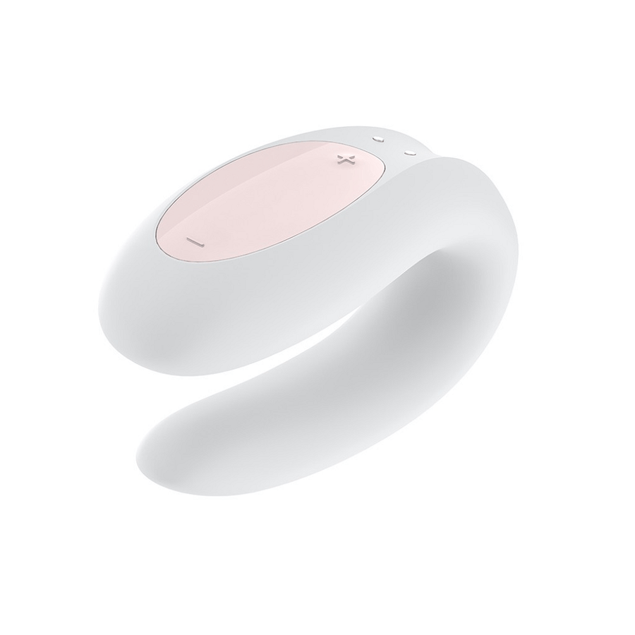 Satisfyer Double Joy Bluetooth Clitoral Sucking Vibrator - White
