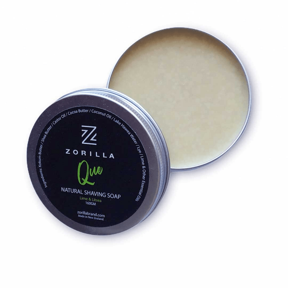 Zorilla Que Natural Shaving Soap Lime and Litsea 160g