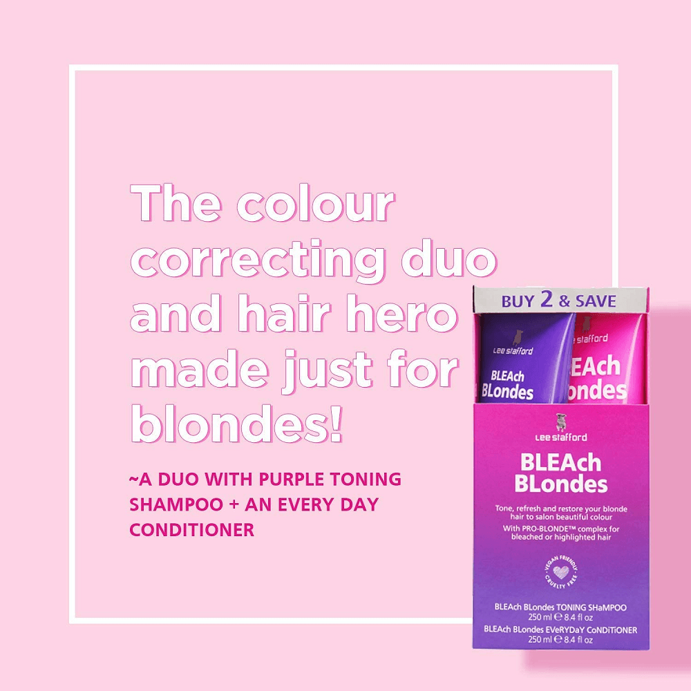 Lee Stafford Bleach Blondes Shampoo & Conditioner Twin Pack 250mL