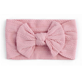 Mod & Tod Cable Bow Headband - Dusty Pink