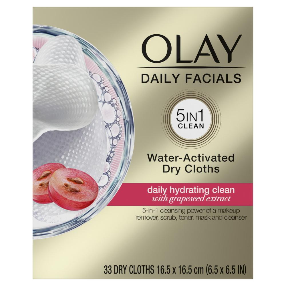 Olay Daily Facials Water-Activated Dry Cloths - Daily Hydrating Clean