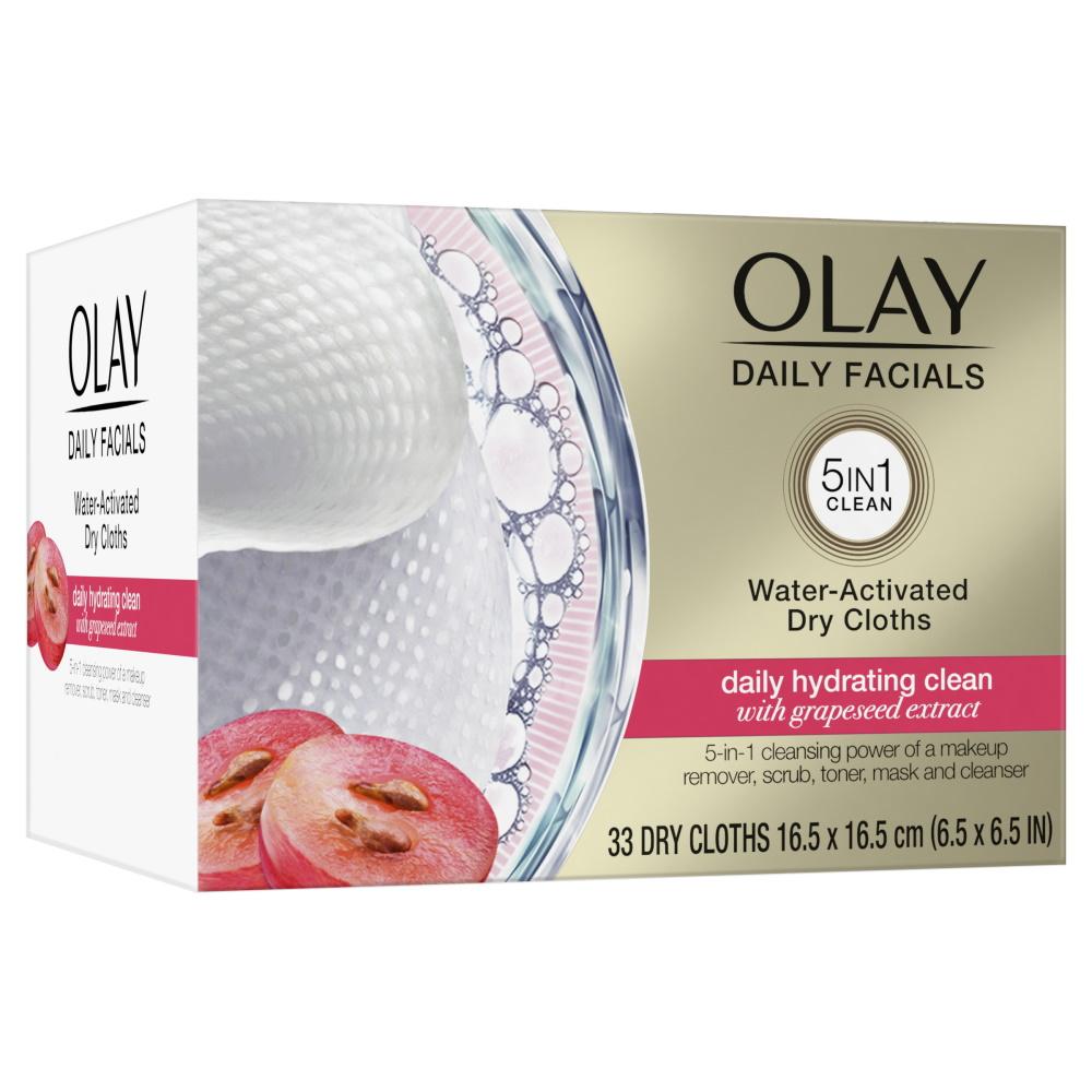 Olay Daily Facials Water-Activated Dry Cloths - Daily Hydrating Clean