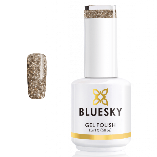 BLUESKY Gel Polish 15mL - Gold Button
