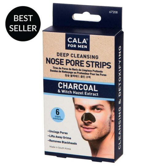 Cala Nose Pore Strips For Men - Charcoal 6 Strips