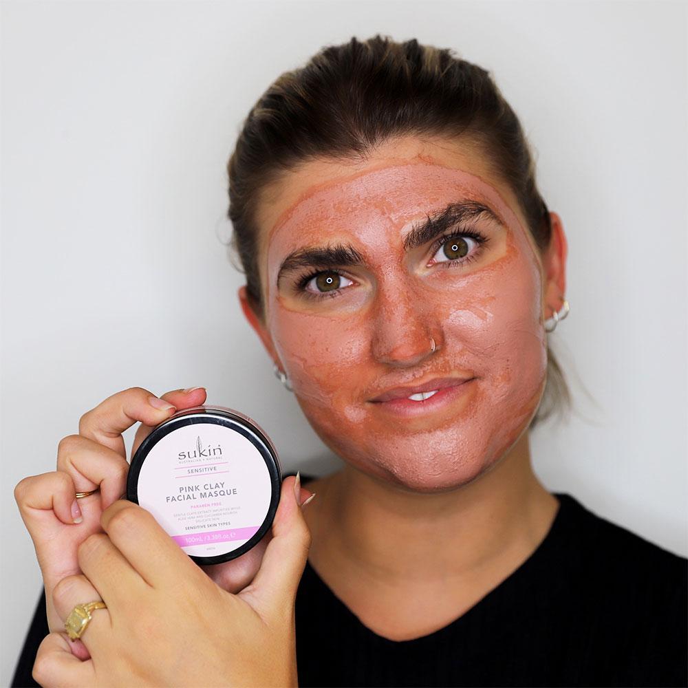 Sukin SENSITIVE Pink Clay Facial Masque 100mL