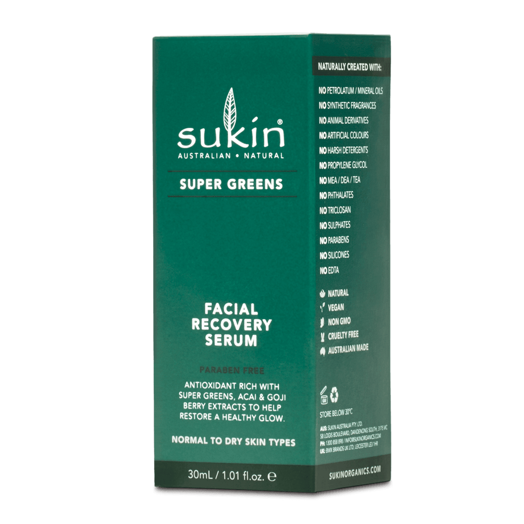 Sukin SUPER GREENS Facial Recovery Serum 30mL
