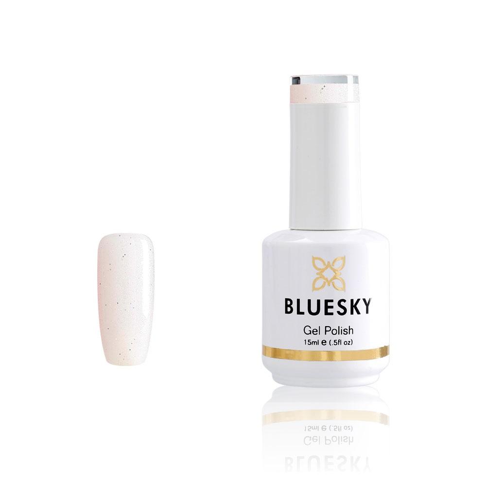 BLUESKY Gel Polish 15mL - Glitter White