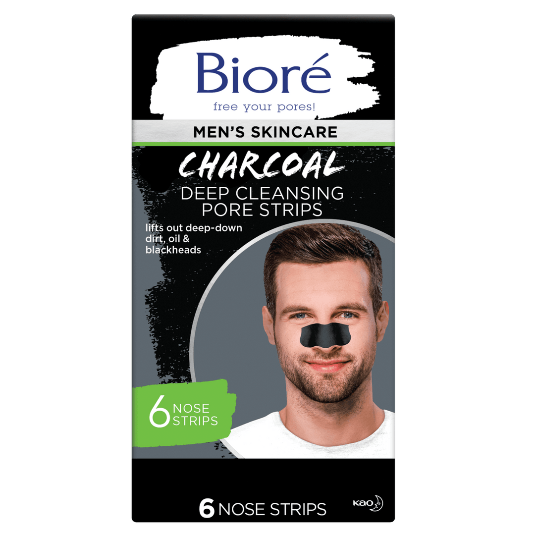 Bioré Men's CHARCOAL Deep Cleansing Pore Strips