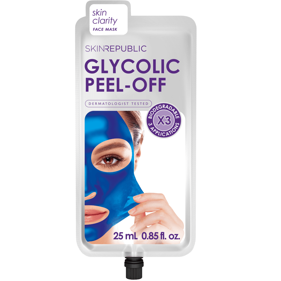 Skin Republic GLYCOLIC PEEL-OFF Face Mask Sheet 3's