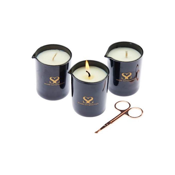 Share Satisfaction Luxury Massage Candle Set
