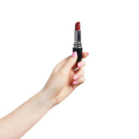 Share Satisfaction Lipstick Vibe Bullet Vibrator - Black/Red