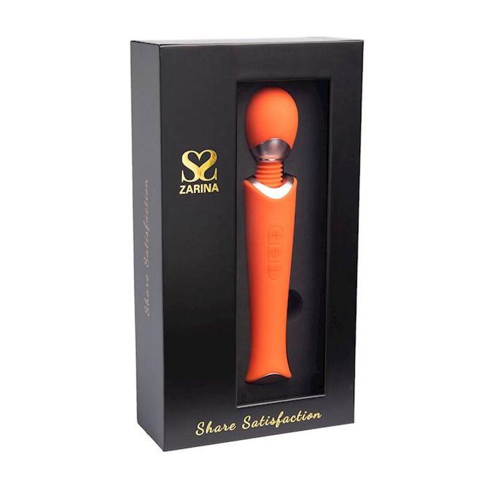 Share Satisfaction ZARINA Luxury Wand Vibrator - Orange