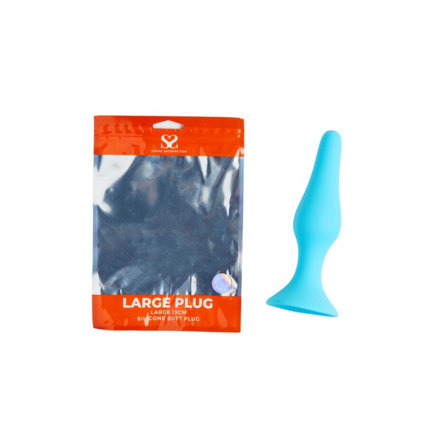 Share Satisfaction Large Silicone Butt Plug - Teal