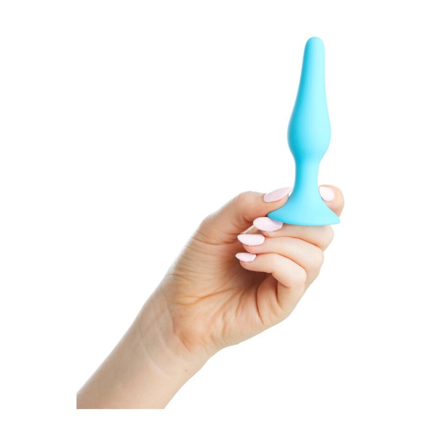 Share Satisfaction Small Silicone Butt Plug - Teal
