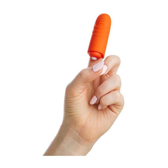 Share Satisfaction Vibrating Finger Vibe - Orange