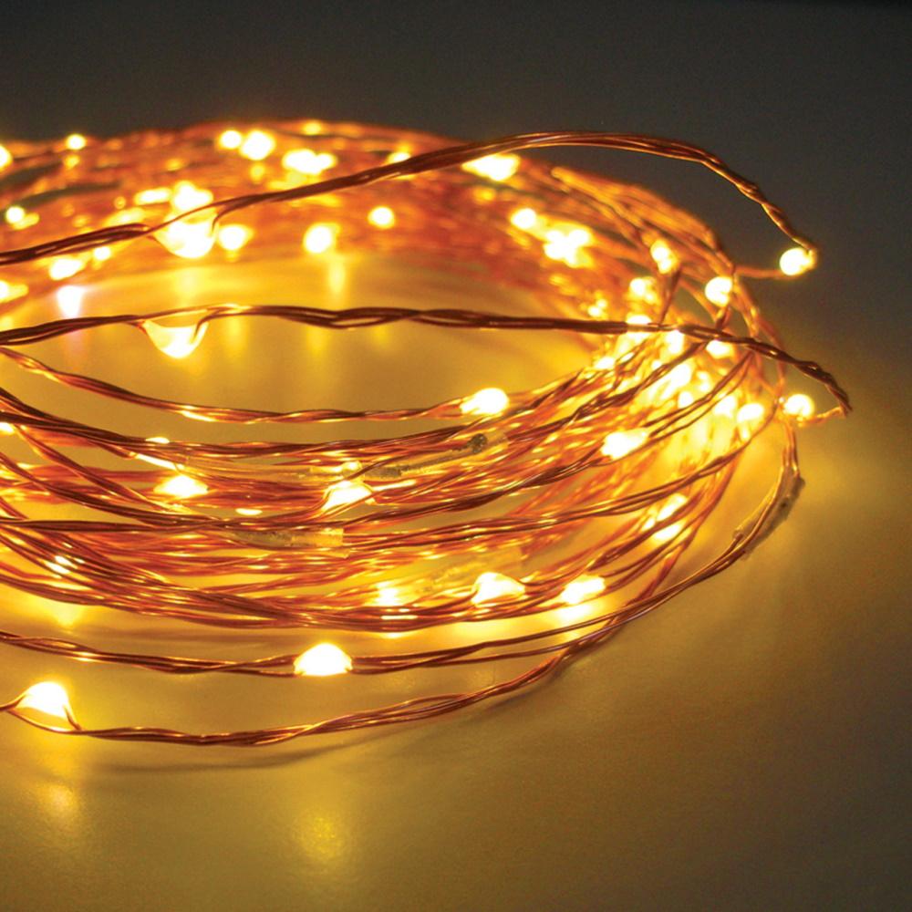 Stellar Haus 10m Plug In Copper Wire 100 LED Seed Lights