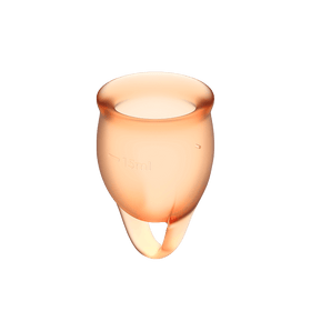 Satisfyer Feel Confident Menstrual Cups - Orange