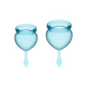 Satisfyer Feel Good Menstrual Cups - Light Blue