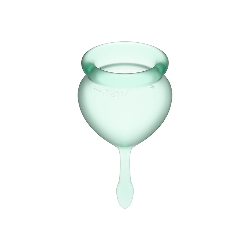 Satisfyer Feel Good Menstrual Cups - Light Green