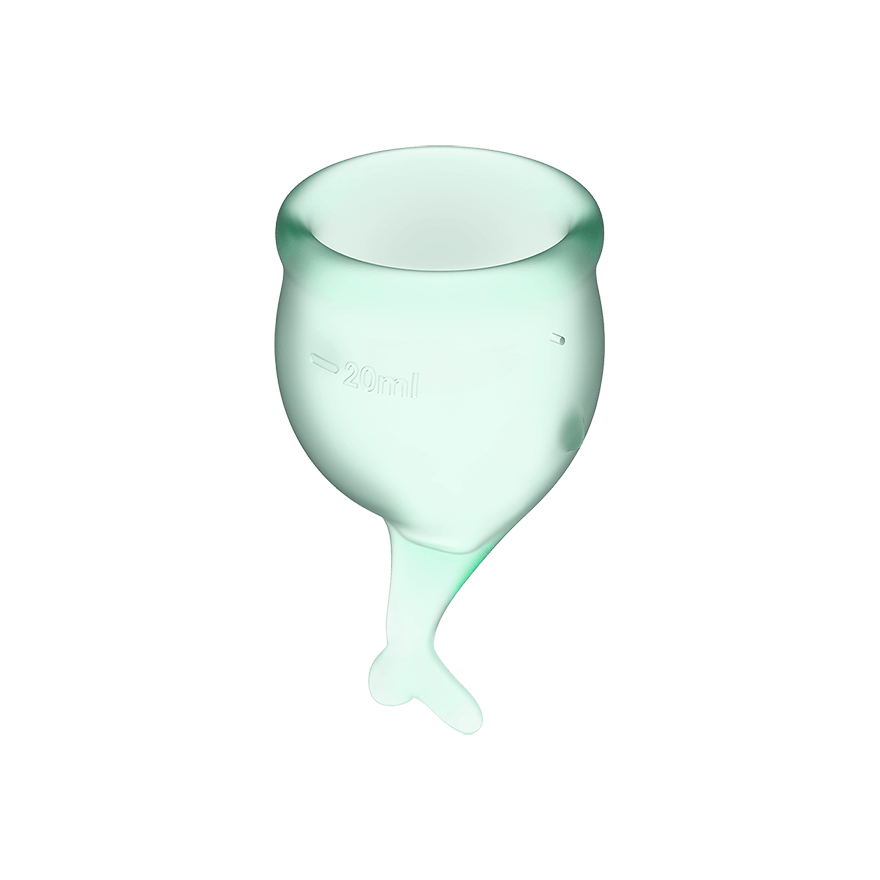 Satisfyer Feel Secure Menstrual Cups - Light Green