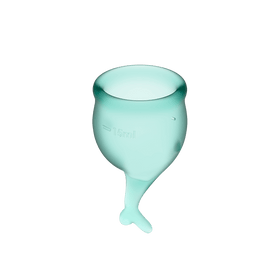 Satisfyer Feel Secure Menstrual Cups - Dark Green